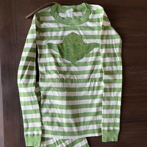Hanna Andersson size 10 yoda Star Wars long sleeve pajamas nwt